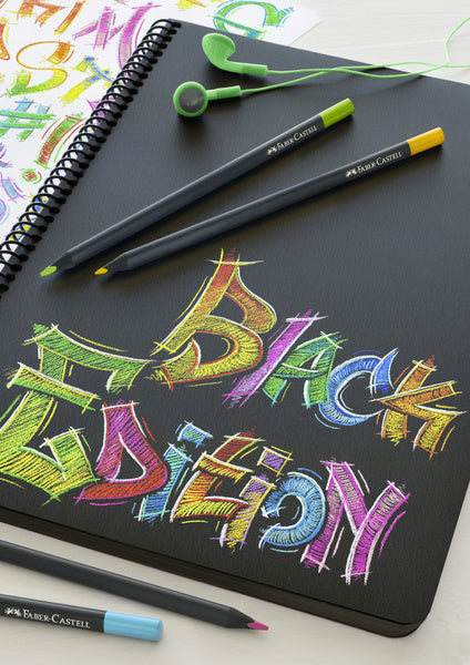 Faber Castell Faber Castell FC-116424 Crayon coloré Edition noire dans Pouch 24 pièces