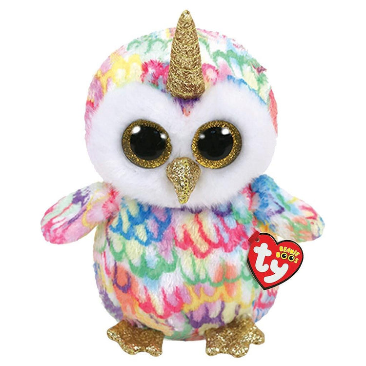 Ty ty beanie boo #039;s peluche hibou enchanté 24 cm