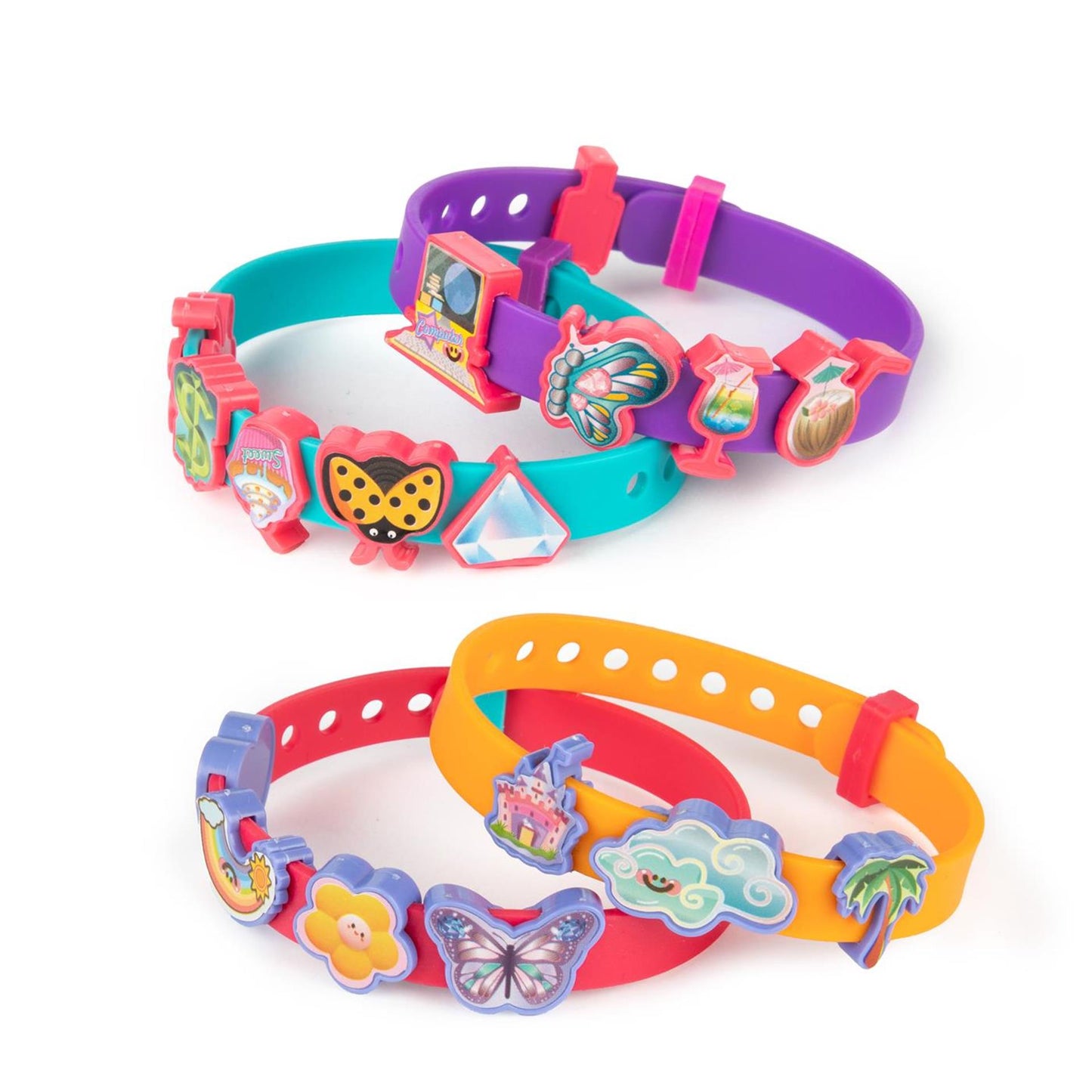 Réalisez 2 bracelets Toi-toys avec des autocollants