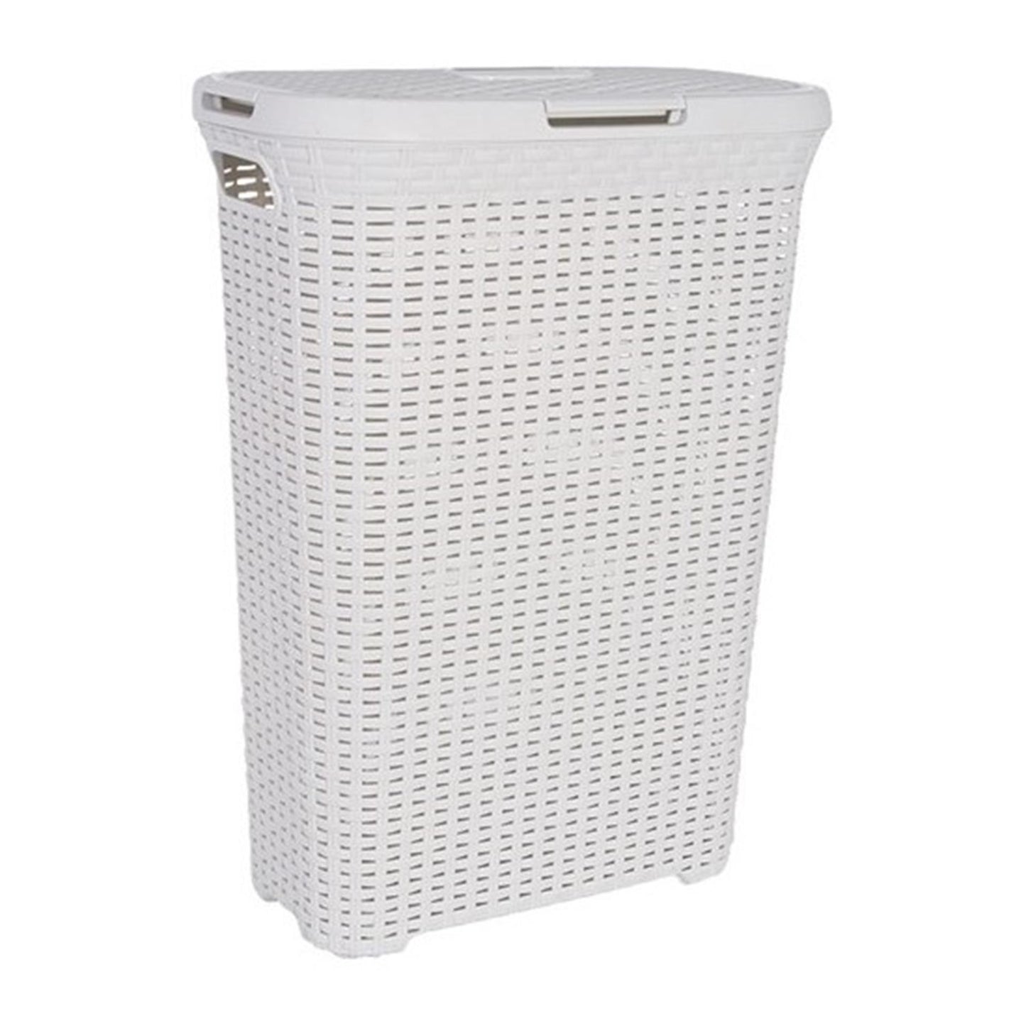 Panier à linge de style Curver Curver avec couvercle 40L blanc