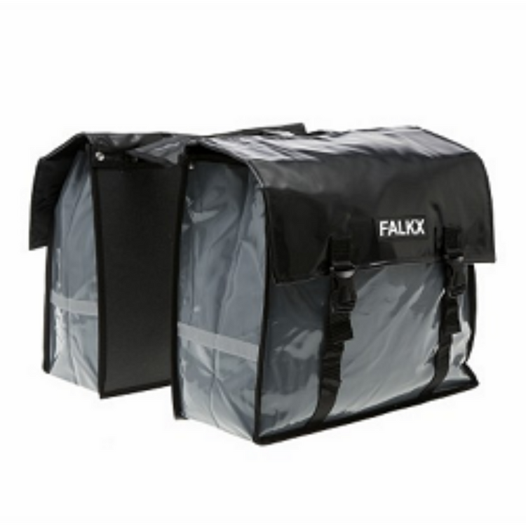 FALKX Double Bicycle Bag Bisonyl 40 litres gris noir