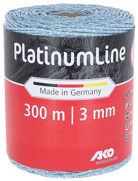 Clôture électrique Ako Platinumline blanc-bleu 300m