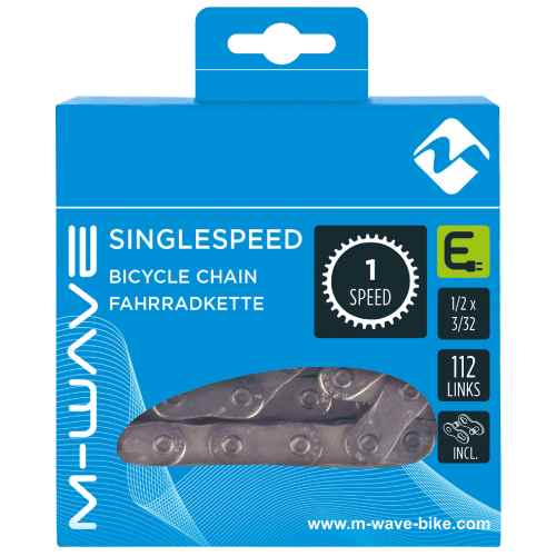 Collier M-Wave M-Wave (KMC) Bike unique Spee Speed 1 2x3 32 112 Silver gauche