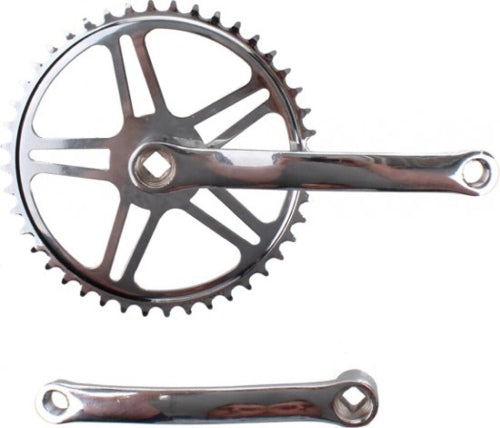 Pédalier Vinty 44T 170 mm argenté