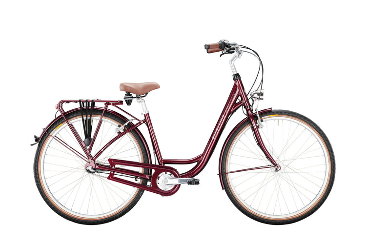 Le vélo de ville Excelsior Swan-Urban (#1) excelle. cygne-urban 28 50 7sp cb aubergine