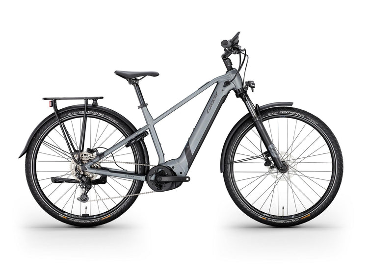Conway Electric Trekking Bike CAIRON T 3.0 750 SE (# 1) Ebike Conw. CAIRON T 3.0 750 SE 28 49 9SP SIL. bl.