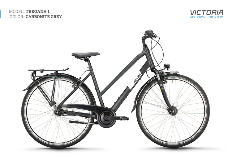 Vélo de trekking Victoria treqana 1 (#1) roue treqana 1 28 45 escaliers. 7gg de glucides. gris
