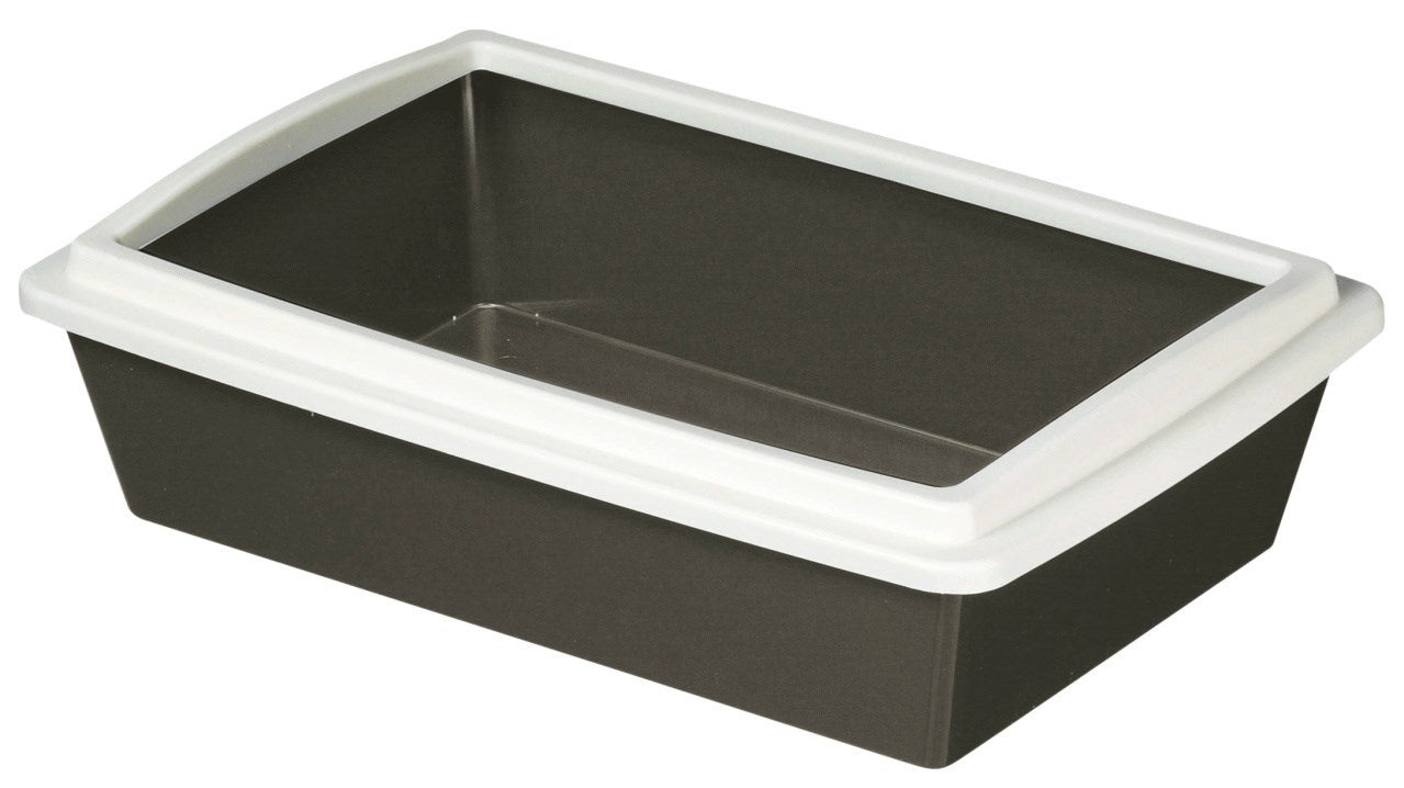 Bac à litière pour chat avec bord 51x35x13cm trié par couleur