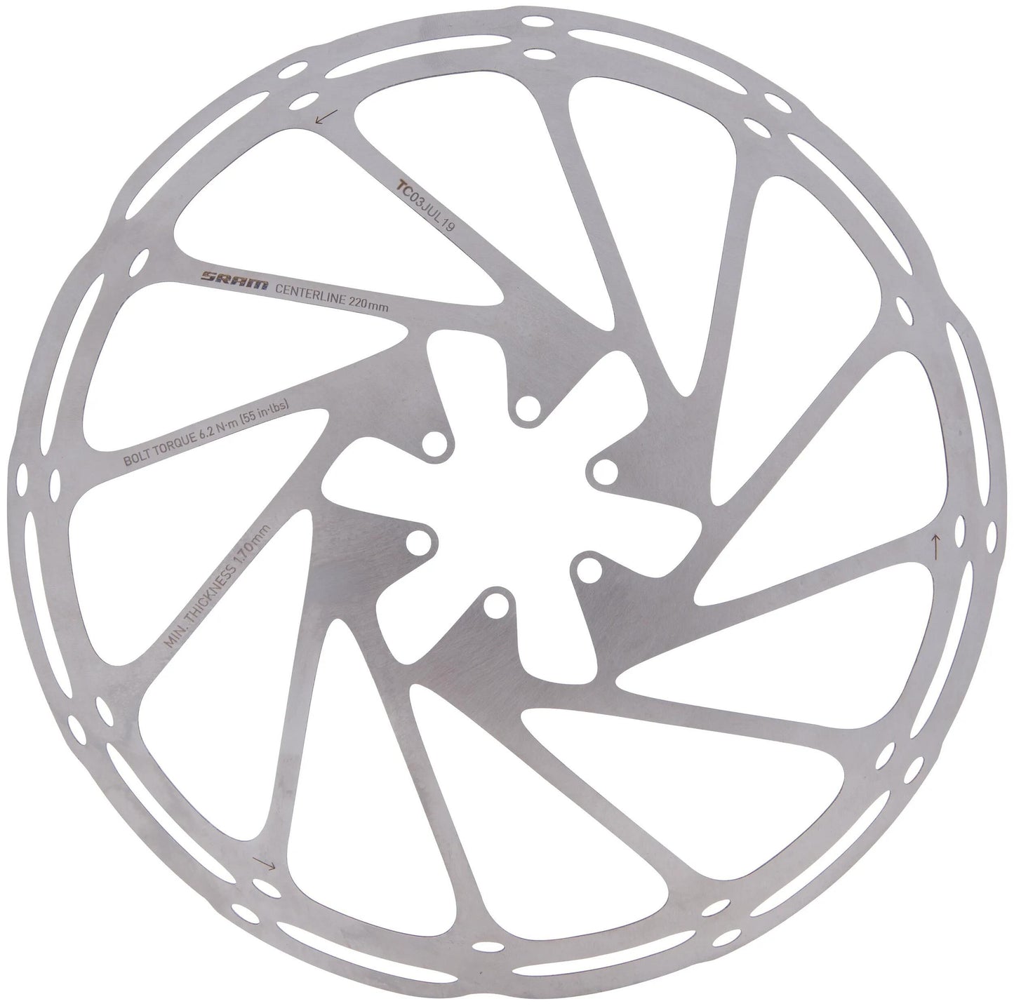 SRAM Rotor Ceterline 220 mm