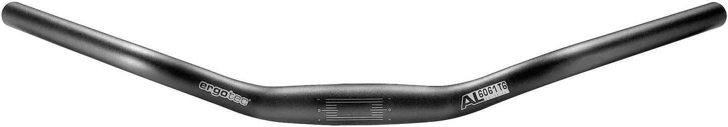 Ergotec guidon trekking bugle l5 31.8 600mm aluminium noir