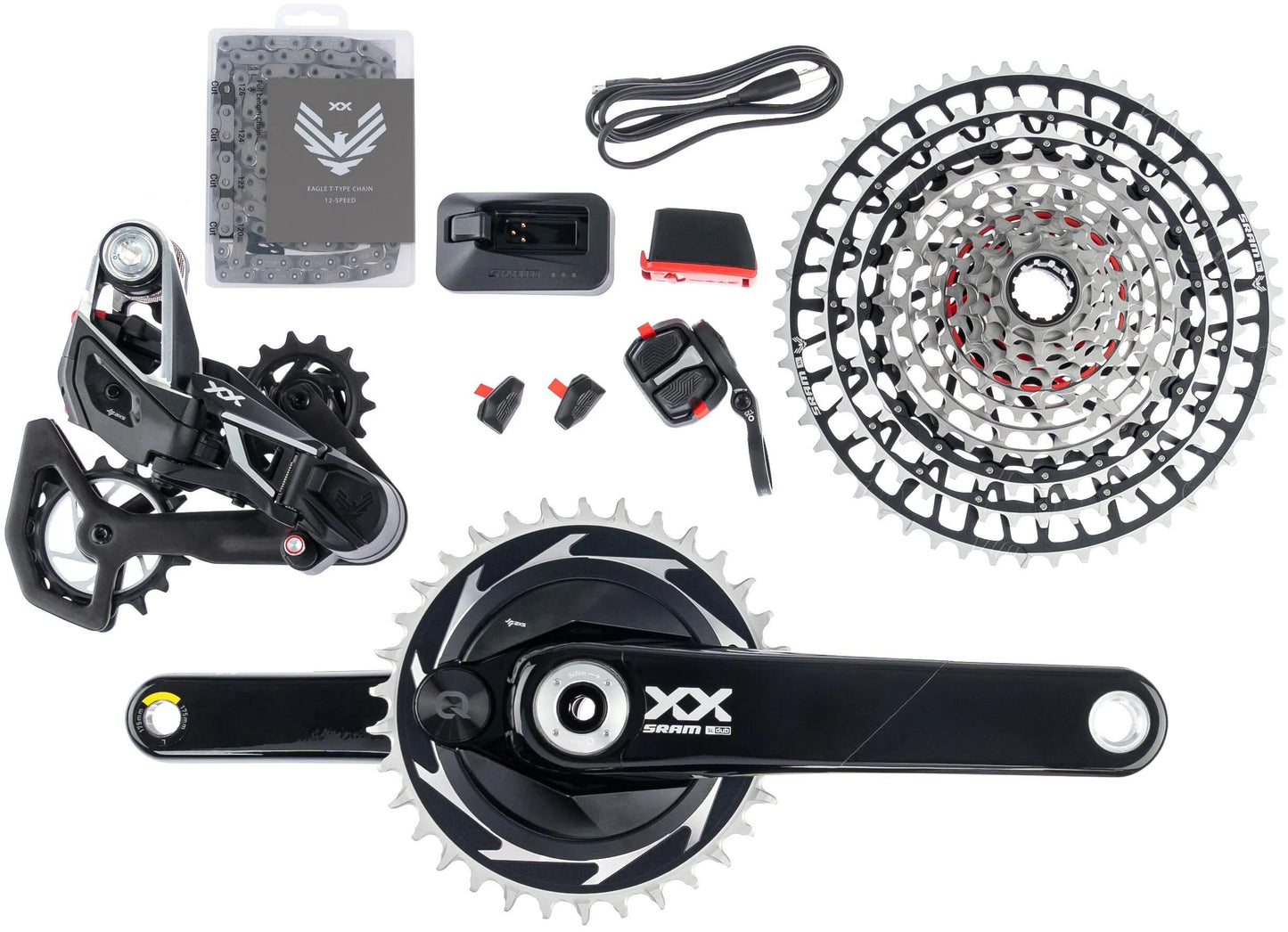 SRAM SET XX SL EAGLE AXS TR. 175 mm pm