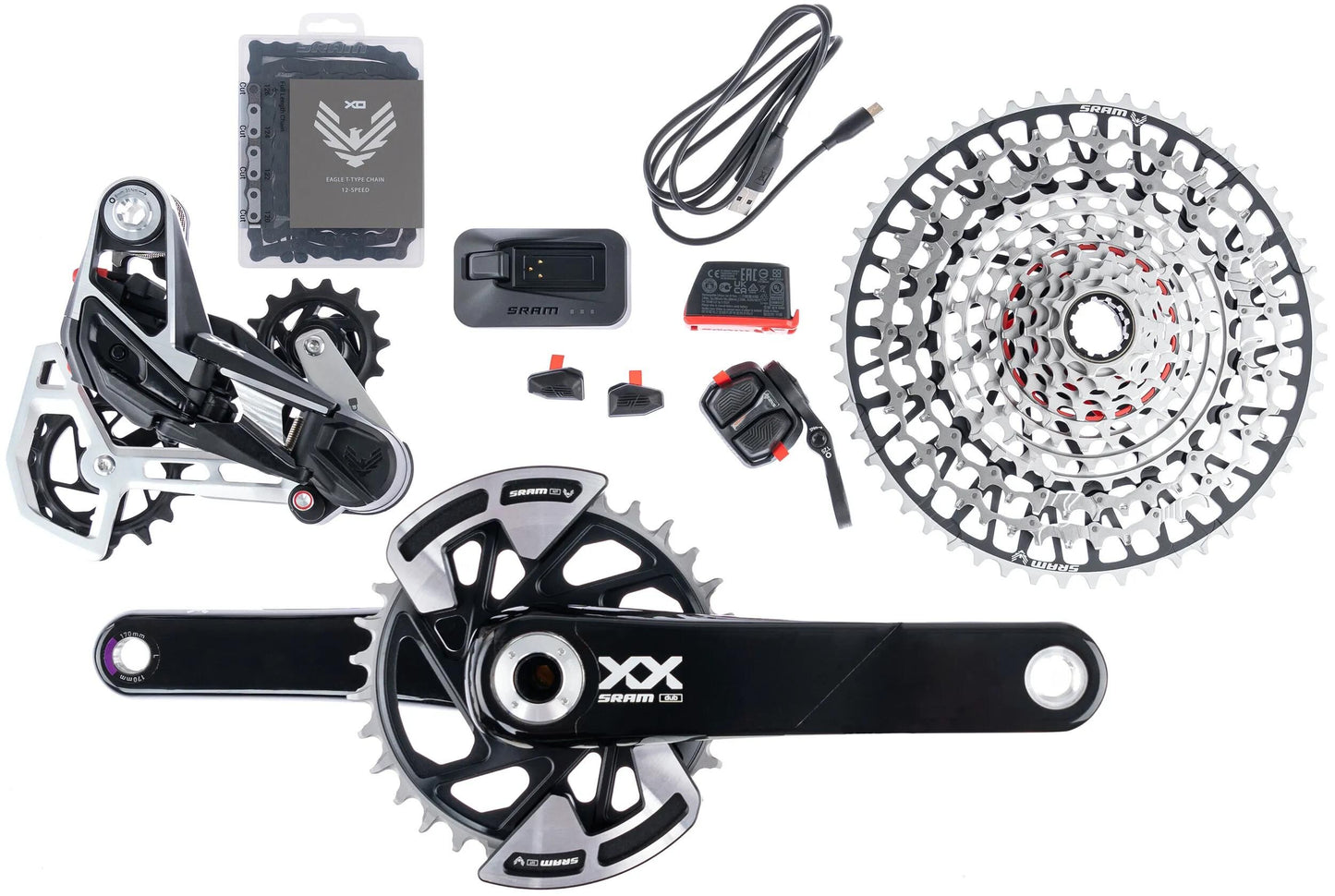 SRAM SET XX EAGLE AXS TR. 170 mm