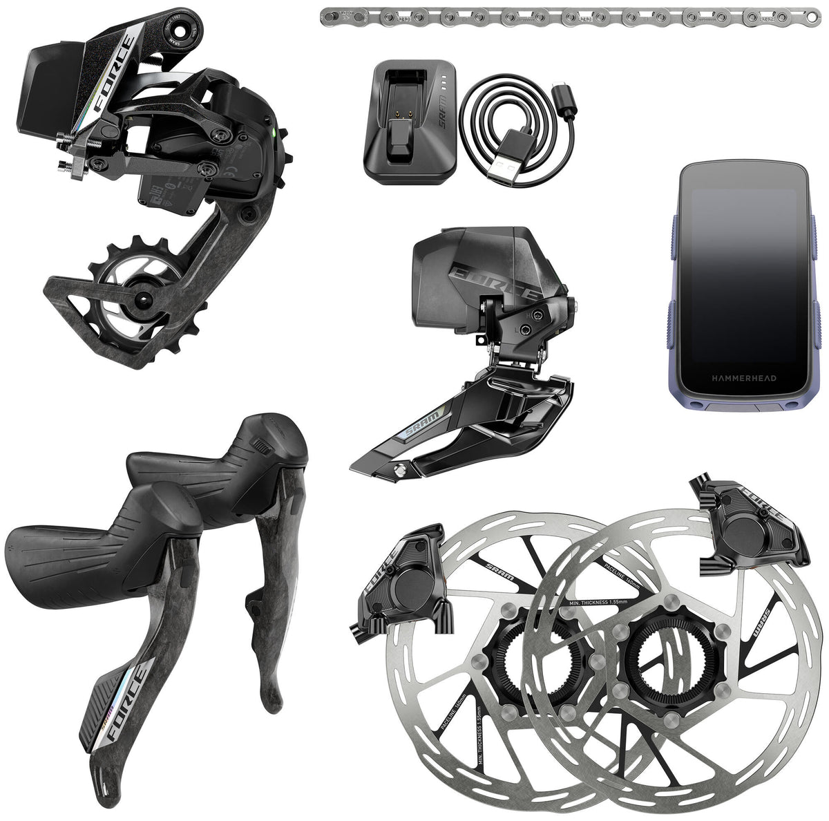 SRAM Set Force Axs E1 2x Disc FM CL Karoo