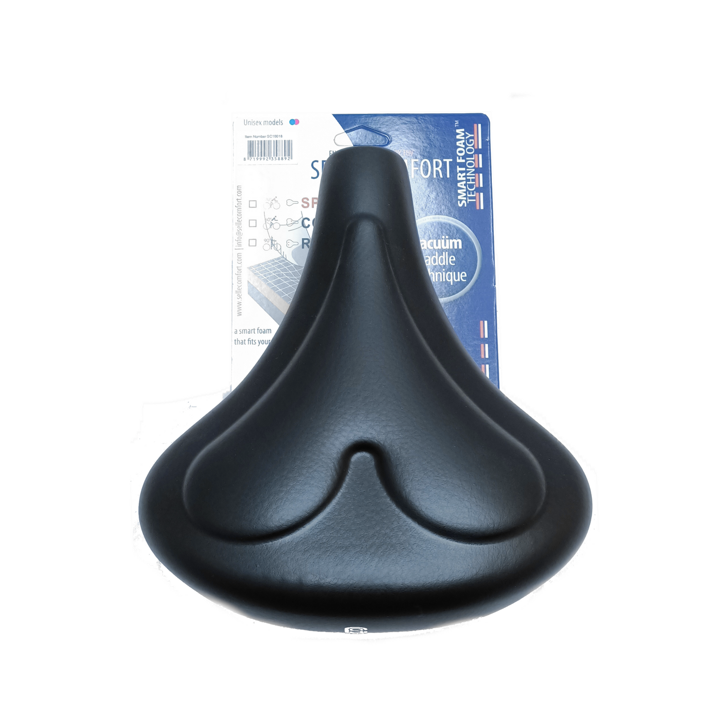 Selle Comfort Saddle 261 Heart Smart Mousse noire
