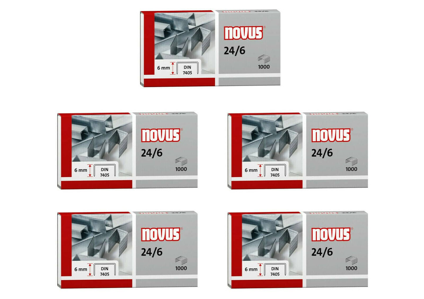 5 boîtes agrafes de Novus AFM 24 6