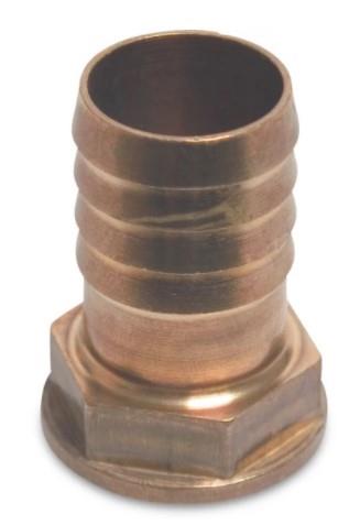 Tuyau cannelé laiton 1 2 x13mm filetage femelle | 10 pièces