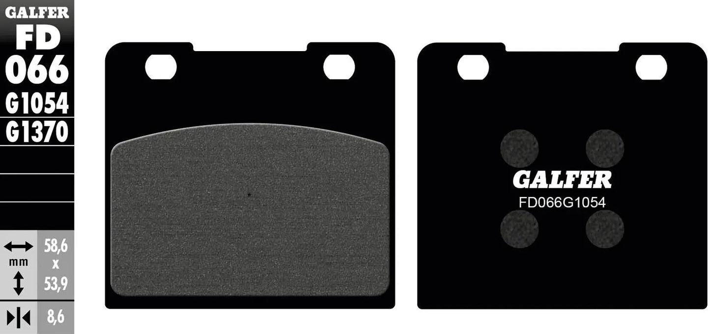 Galfer plaquettes de frein fd066 plaquette de frein fd066 g1054 organique