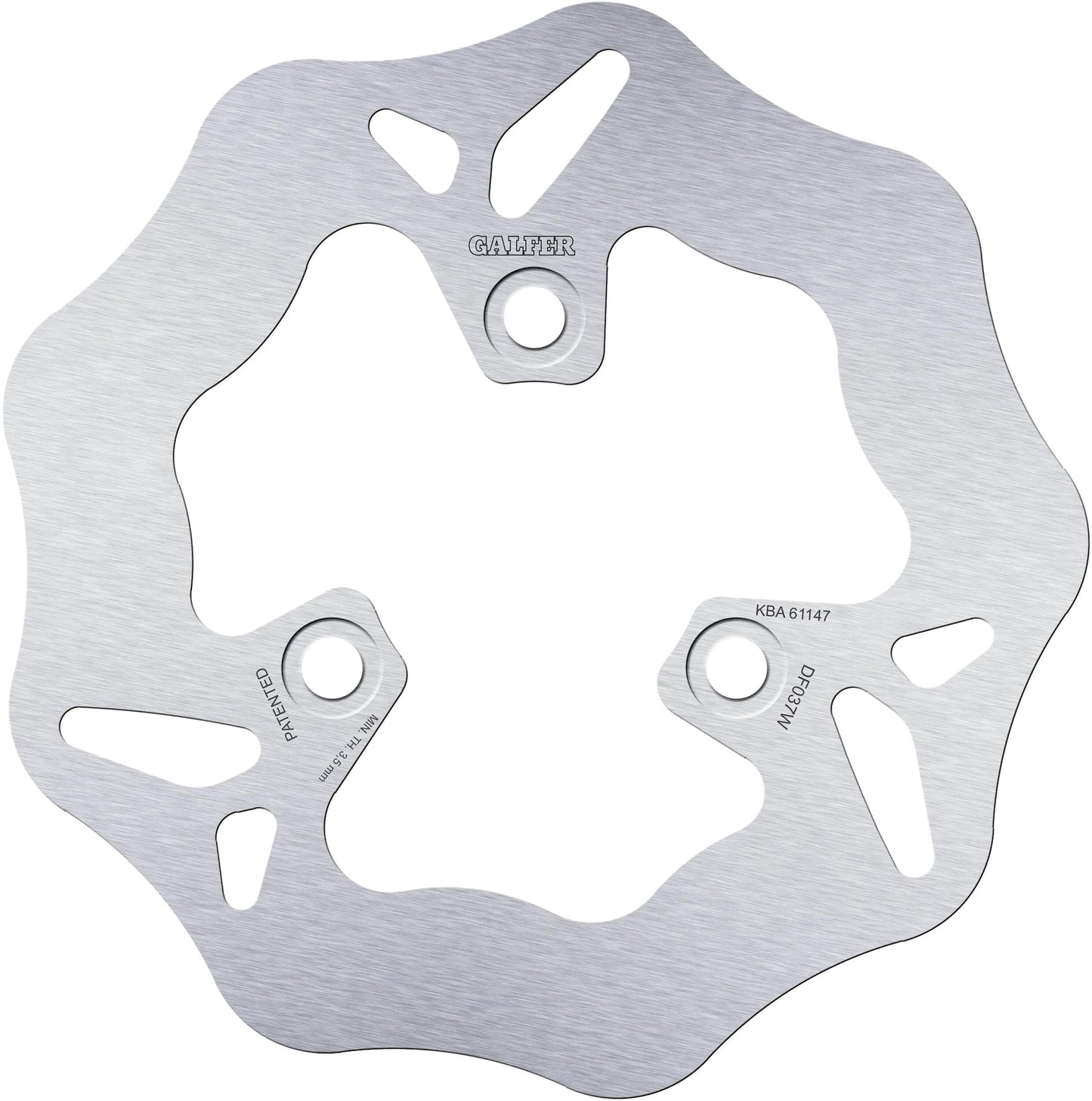 Galfer disque de frein df037 rotor df037 type w rigide
