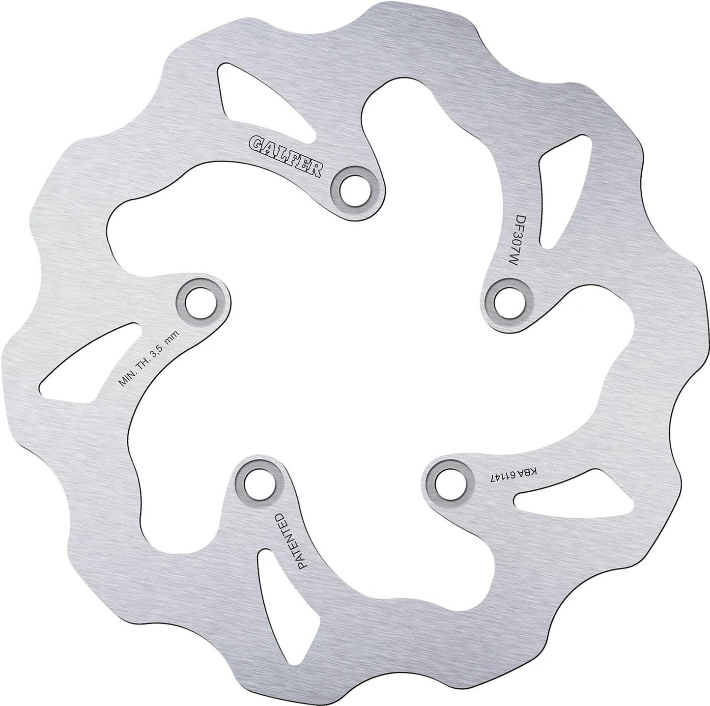 Galfer wave disque de frein df307 rotor df307 type w rigide