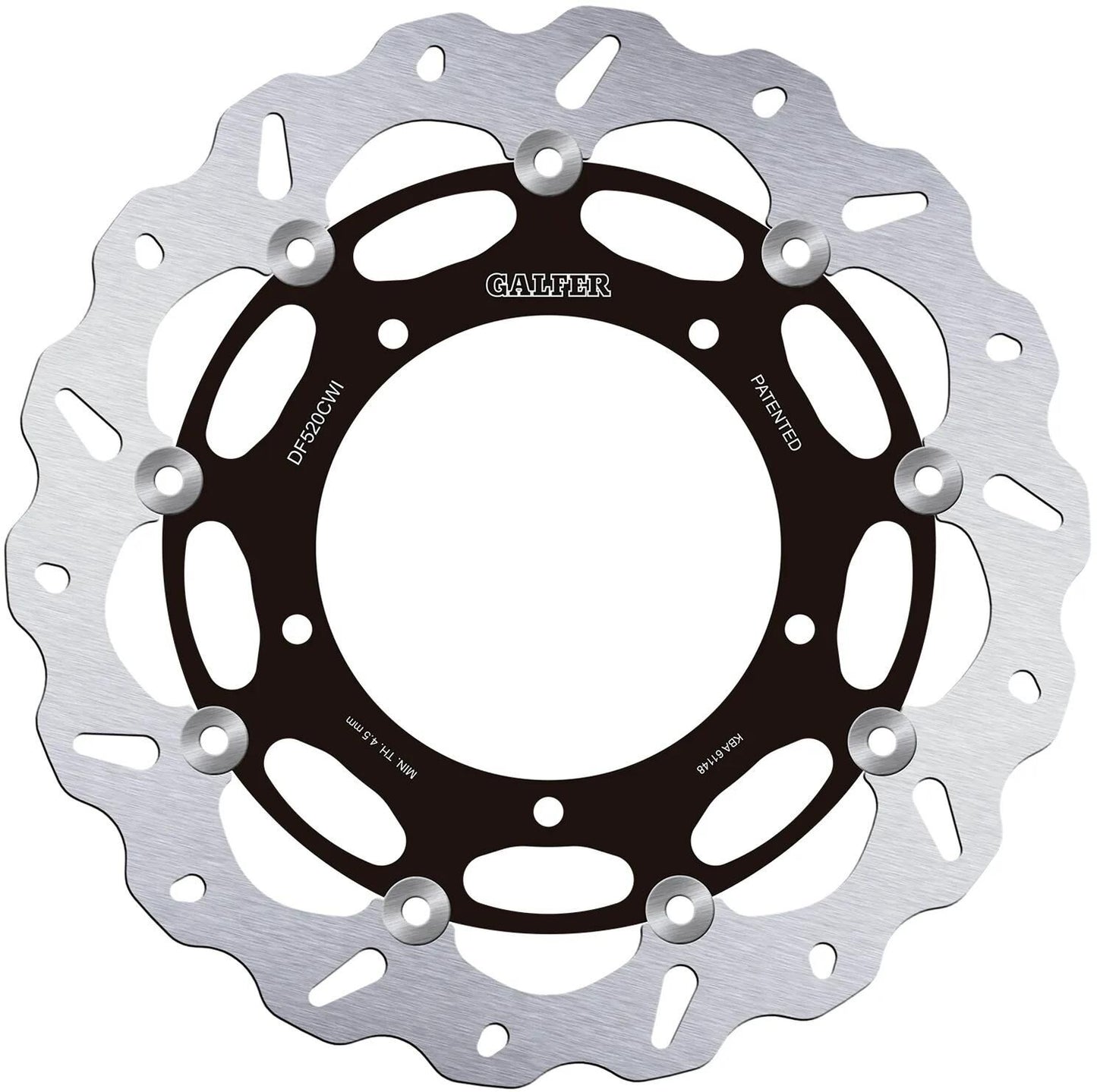 Galfer wave disque de frein df520 rotor rotors de frein flottants gauche