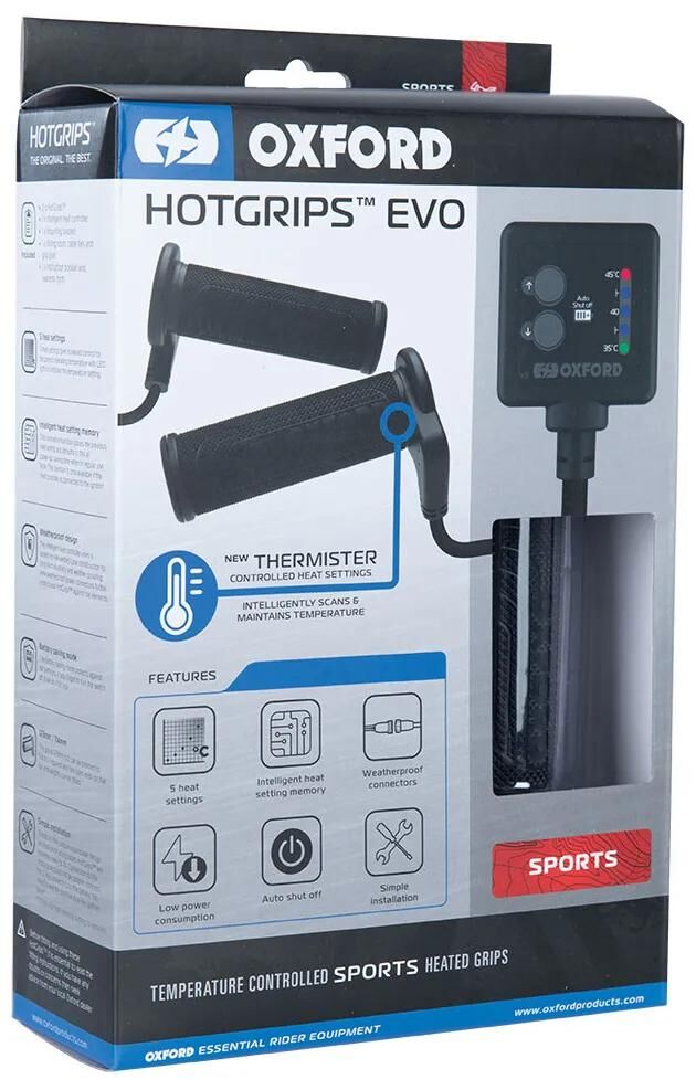 Oxford chauffés chauffants EVO S 22 + 25 mm ouvert 5 étape