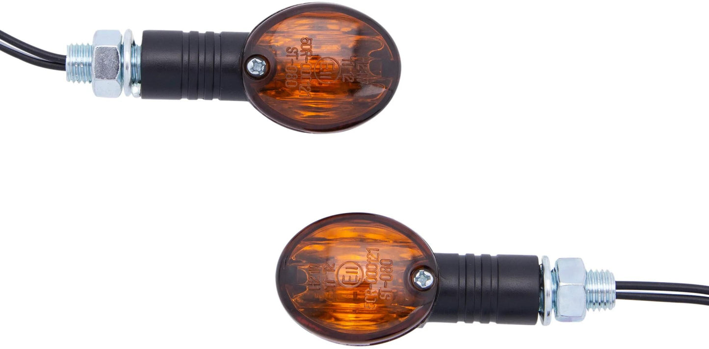 Clignotants Spec-x mini-bullet clignotants minib verre denté, manche courte