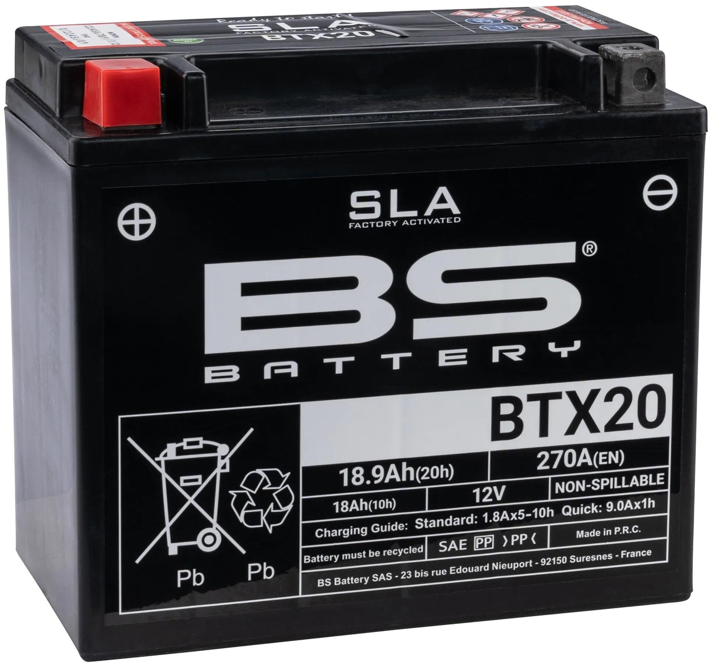 Batterie BS Battery BTX20H BS SLA