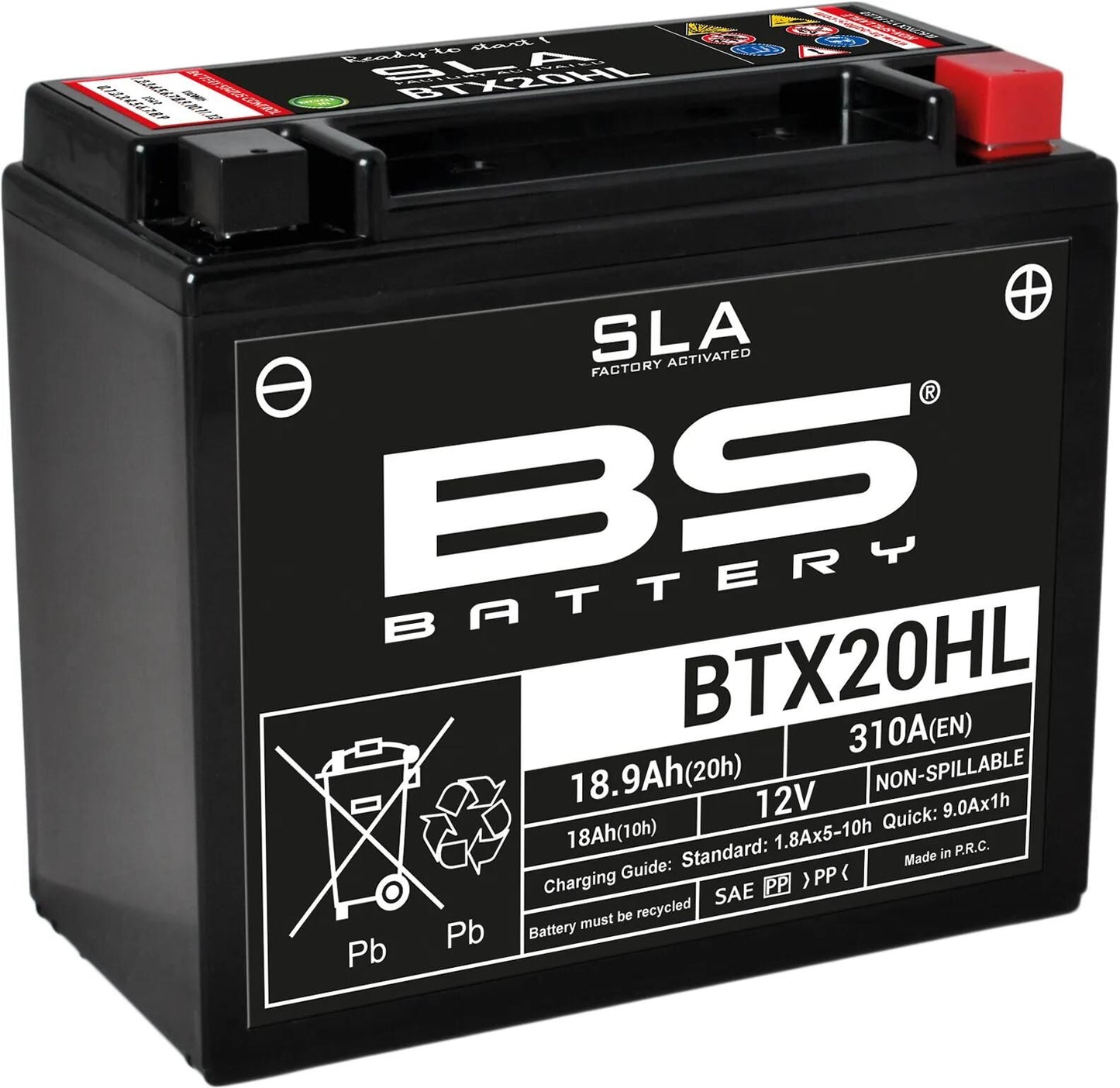 Batterie de batterie BS BTX20HL BS SLA