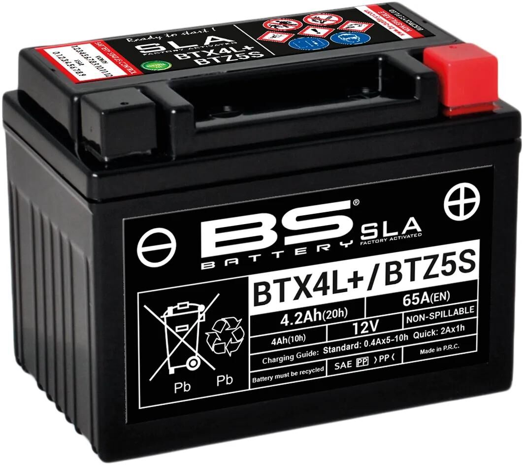Batterie de batterie BS BTX4L + BTZ5S 4AH BS SLA