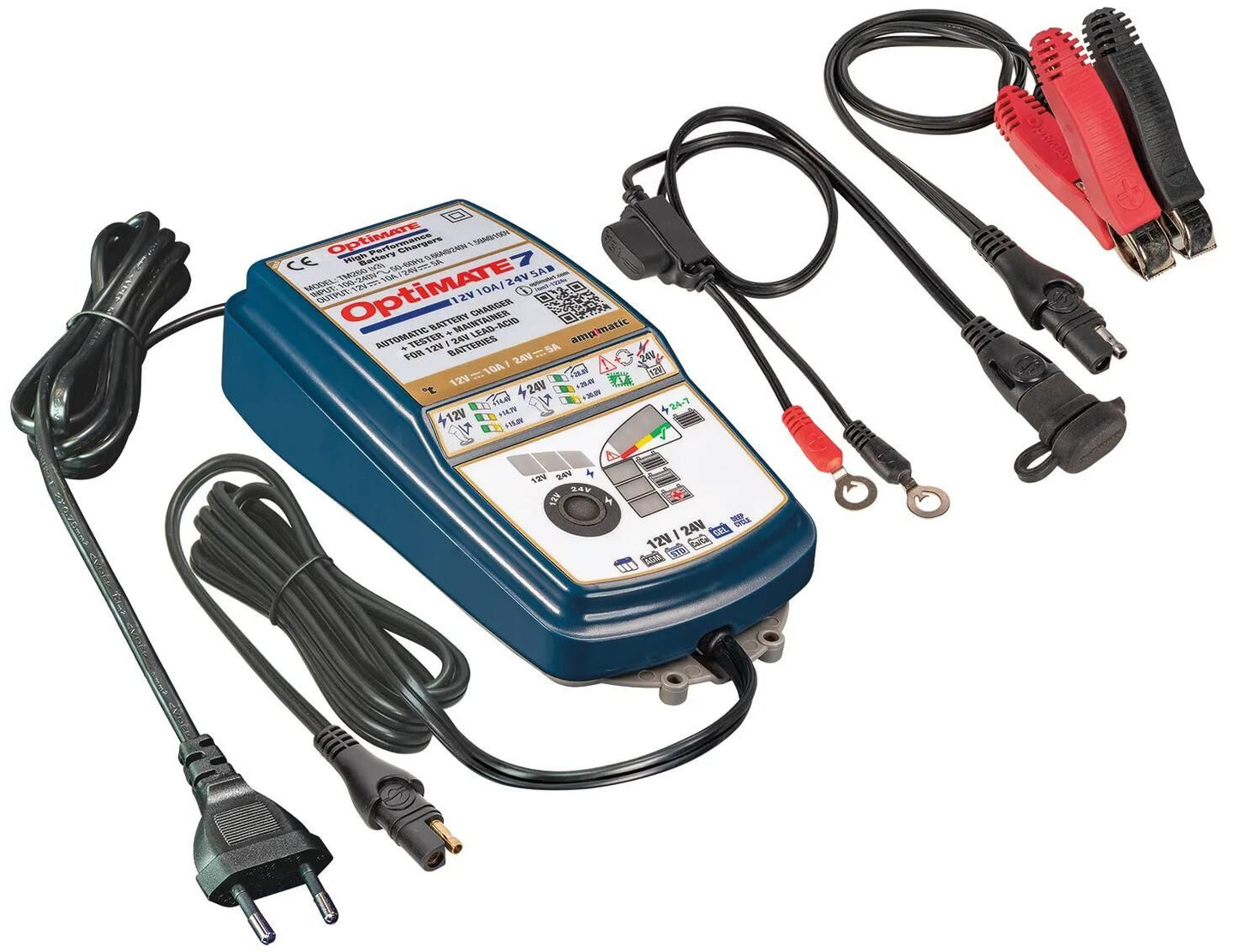 Tecate Battery Charger Optet 7 12 V-24 V Optate 7 Charger 12V 24V