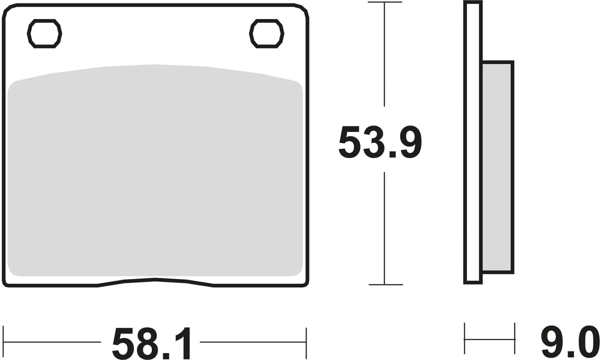 TRW Freed Pad MCB 73 Standard organique