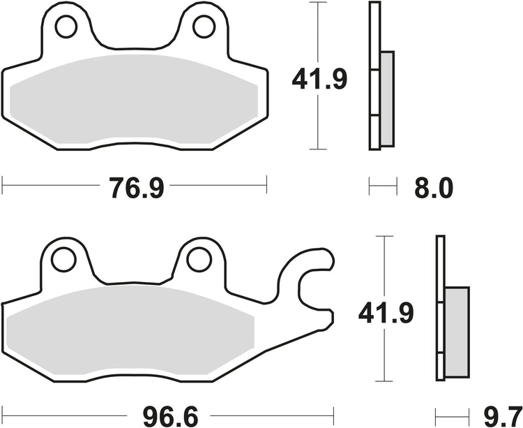 TRW Brake Pad MCB 604 Standard organique