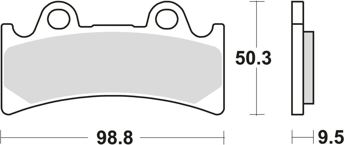 TRW Brake Pad McB 656 SV Métal fritté