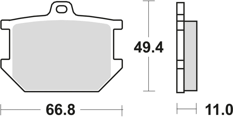 TRW Brake Pad MCB 68 Standard organique