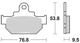 Plaquettes de frein TRW MCB 551 plaquette de frein MCB 551 norme organique