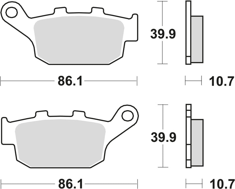 TRW Frein Pad McB 585 Métal fritté