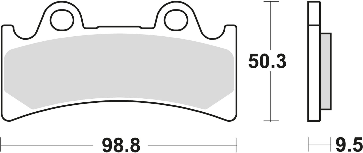 TRW Brake Pad MCB 656 Standard organique