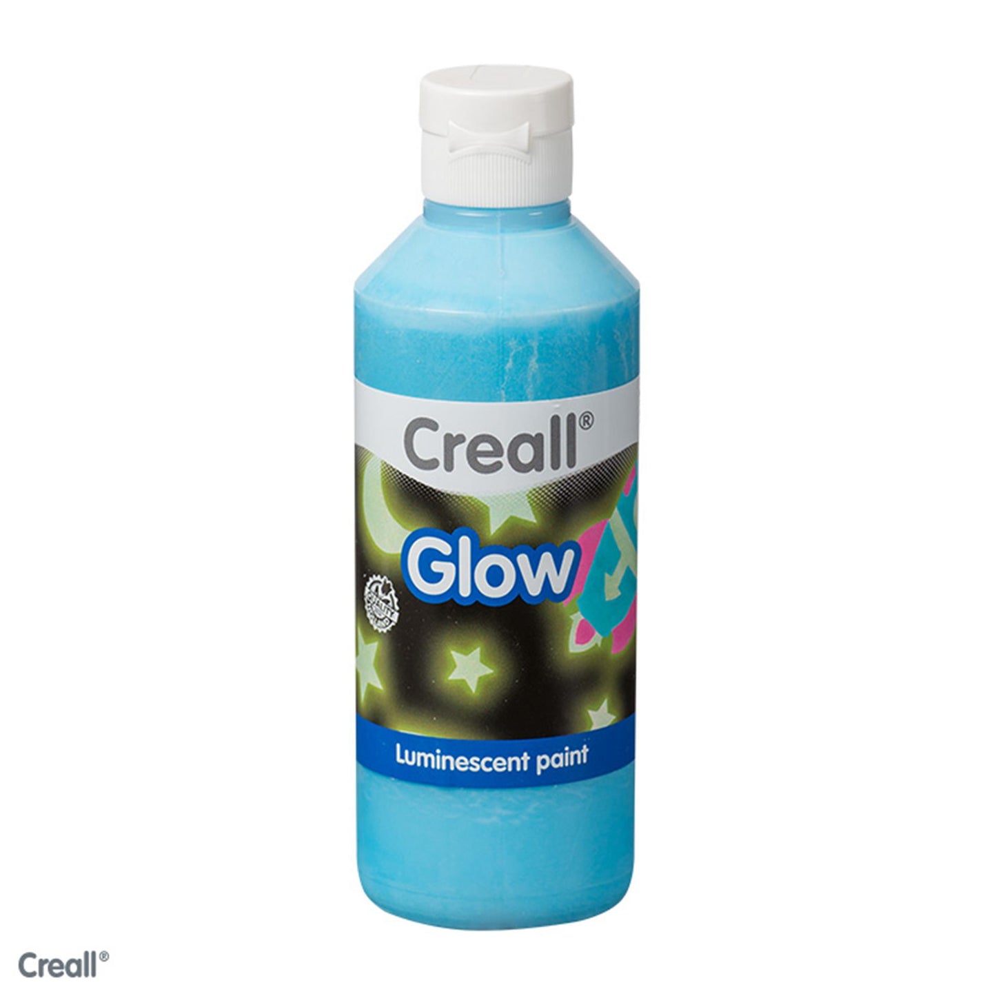 Creall Glow in the Dark Paint Bleu, 250 ml
