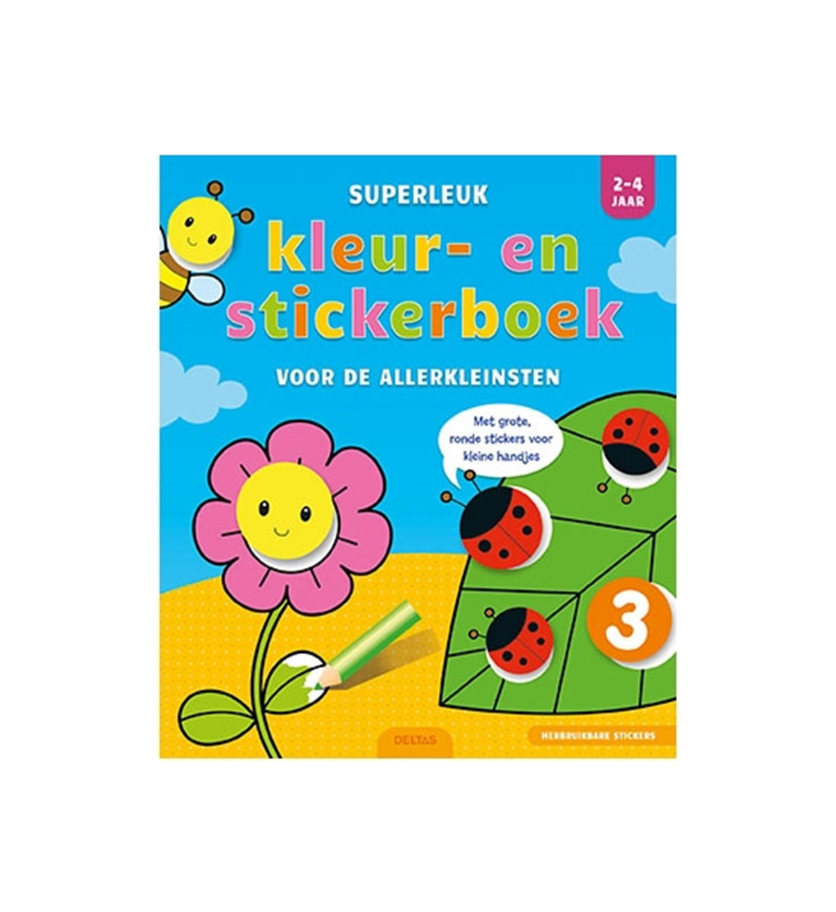 Livre d'autocollants de couleur deltas super amusant pour les petits
