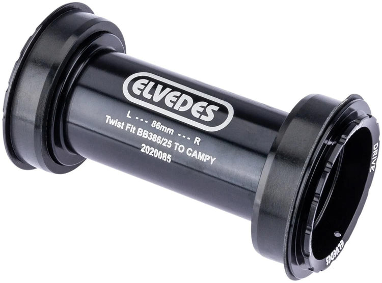 Twist Fit Bottom Breach Elvedes pour BB386 Campagnolo Ultra Torque sans roulements 46 x 86 mm