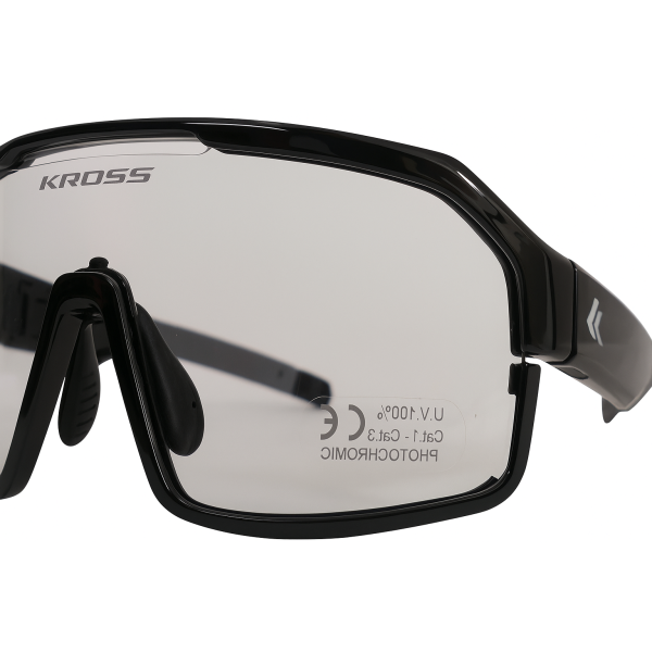 Kross Bicycle Lunes Fly UV400 Lentins de résiliation - Cadre noir
