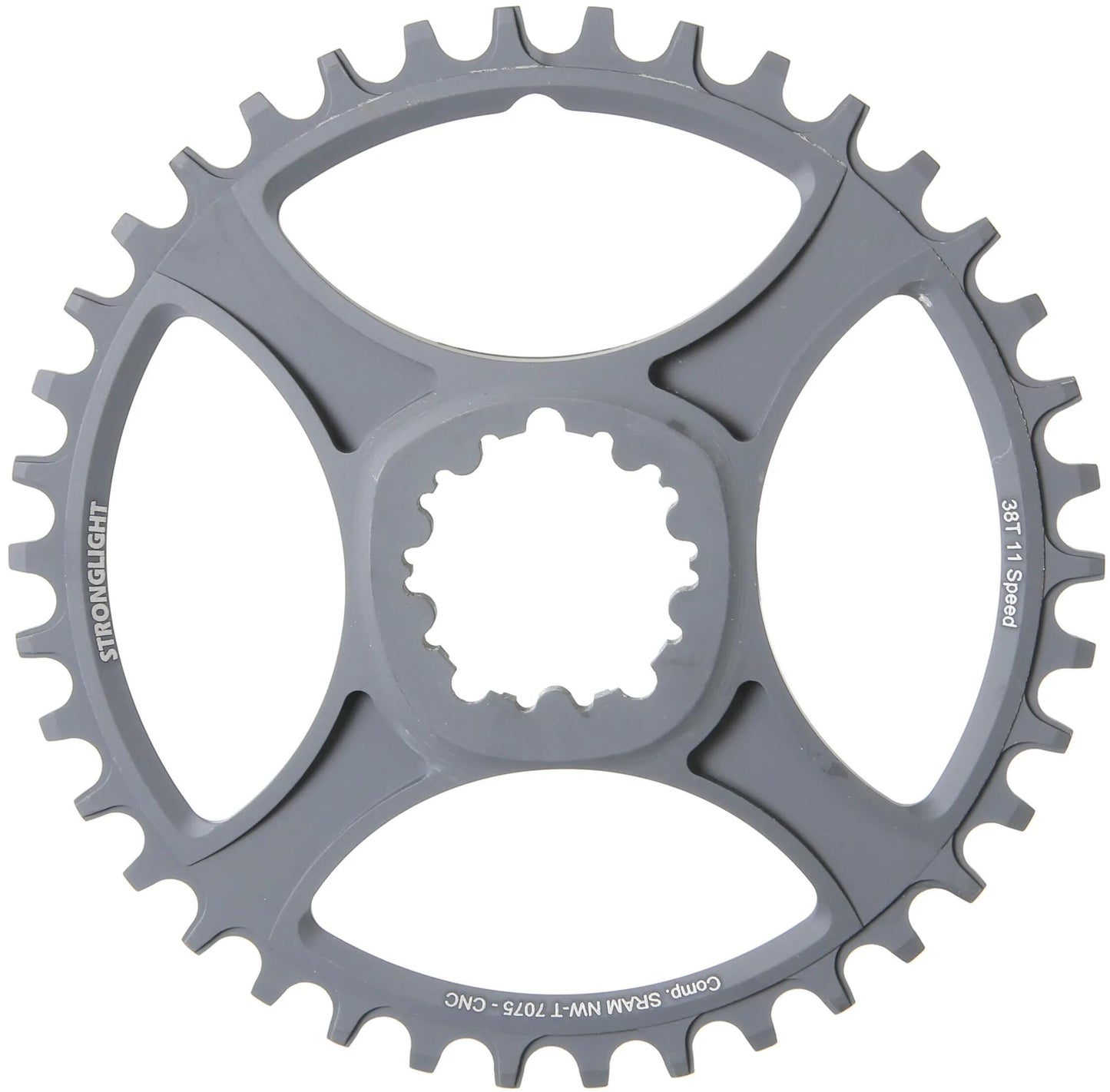 Stronglight Chain Ring Strongl.ht3 38t Inner Alu Black