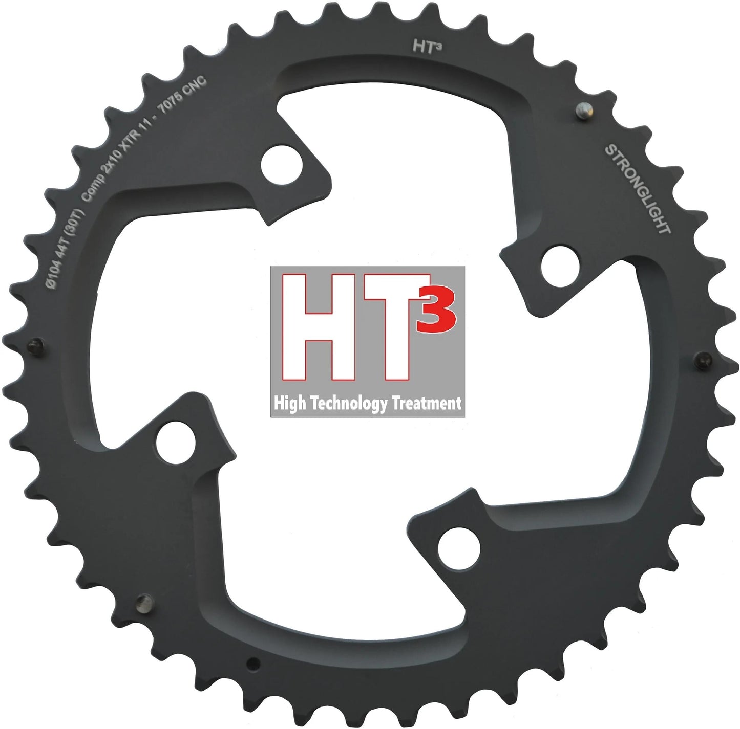 Stronglight Chain Ring Strongl. Ht3 30t intérieur alu noir