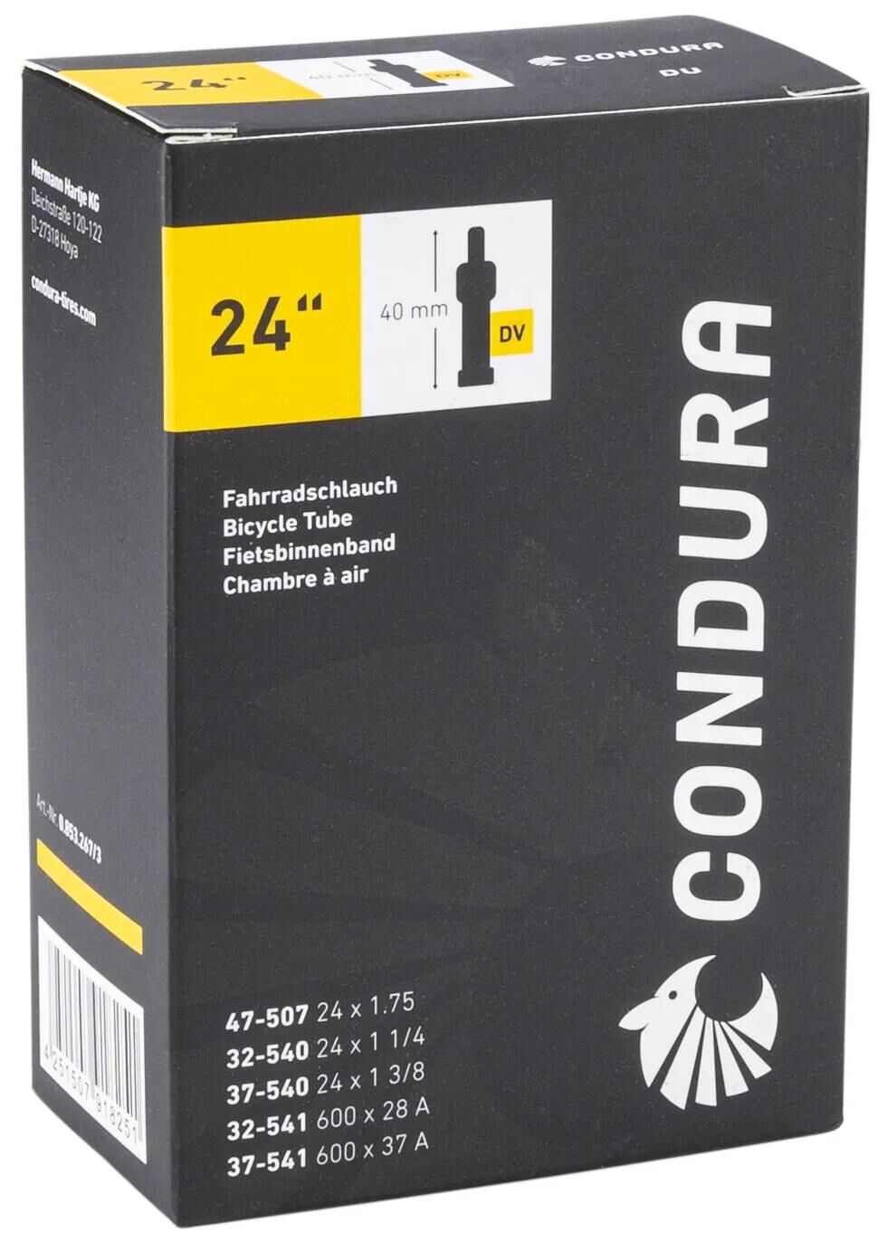 Tube intérieur condura - 24 pour le fauteuil roulant