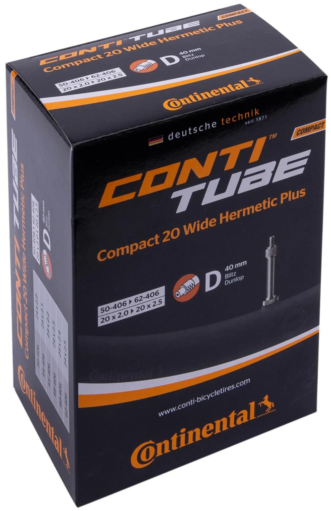 Tube continental conti compact 20 larges her.plus dv 40mm