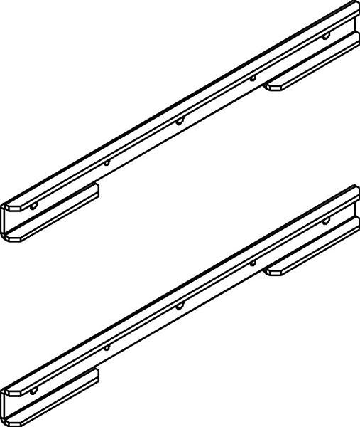 Neomounts Neomounts FPMA-SHO120 LCD Vesa Accident Strip, 10-32, 35 kg, 75x75 100x100mm, argent