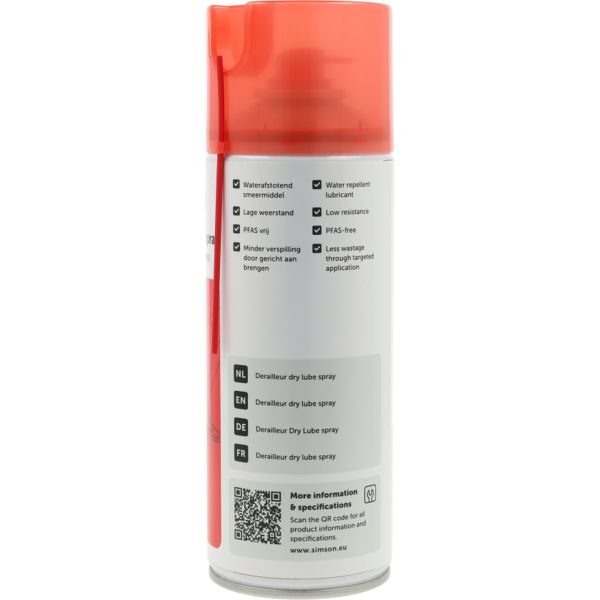 Simson lubrifiant lubrifiant sec dérailleur spray 400ml