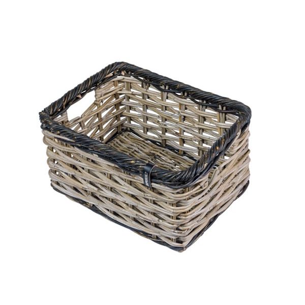 Panier de vélo de basilic Dijon grand gris noir