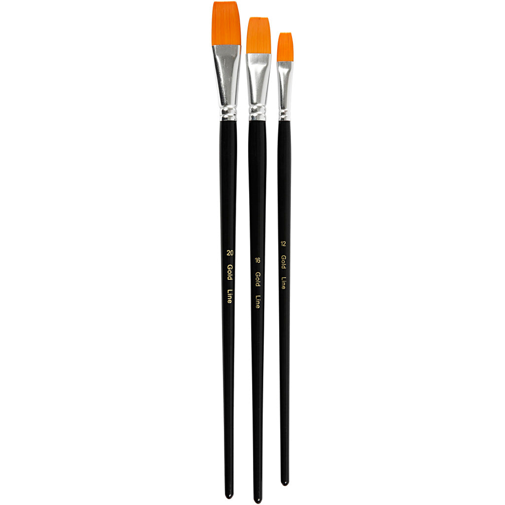 Creativ Company Gold Line Brosses à plat, 3e.