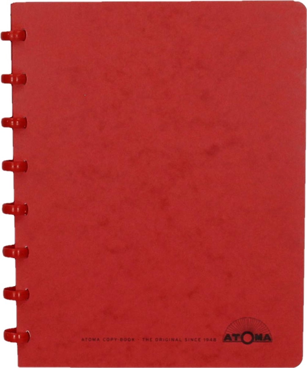Écriture d'atome | pi a5 | 144pages | à carreaux 5 mm | rouge